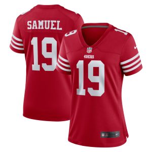 Women's San Francisco 49ers Deebo Samuel Nike Scarlet Team Game Player Jersey