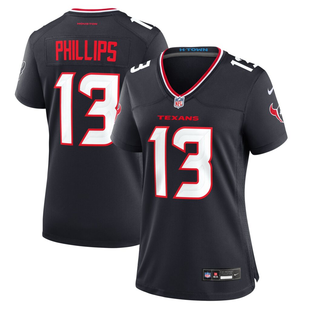 DelShawn Phillips Houston Texans Nike Women's Team Game Jersey -  Navy