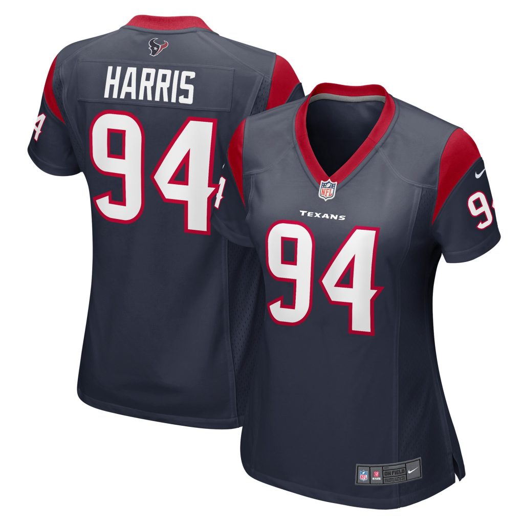 Women's Houston Texans Demone Harris Nike Navy Game Player Jersey