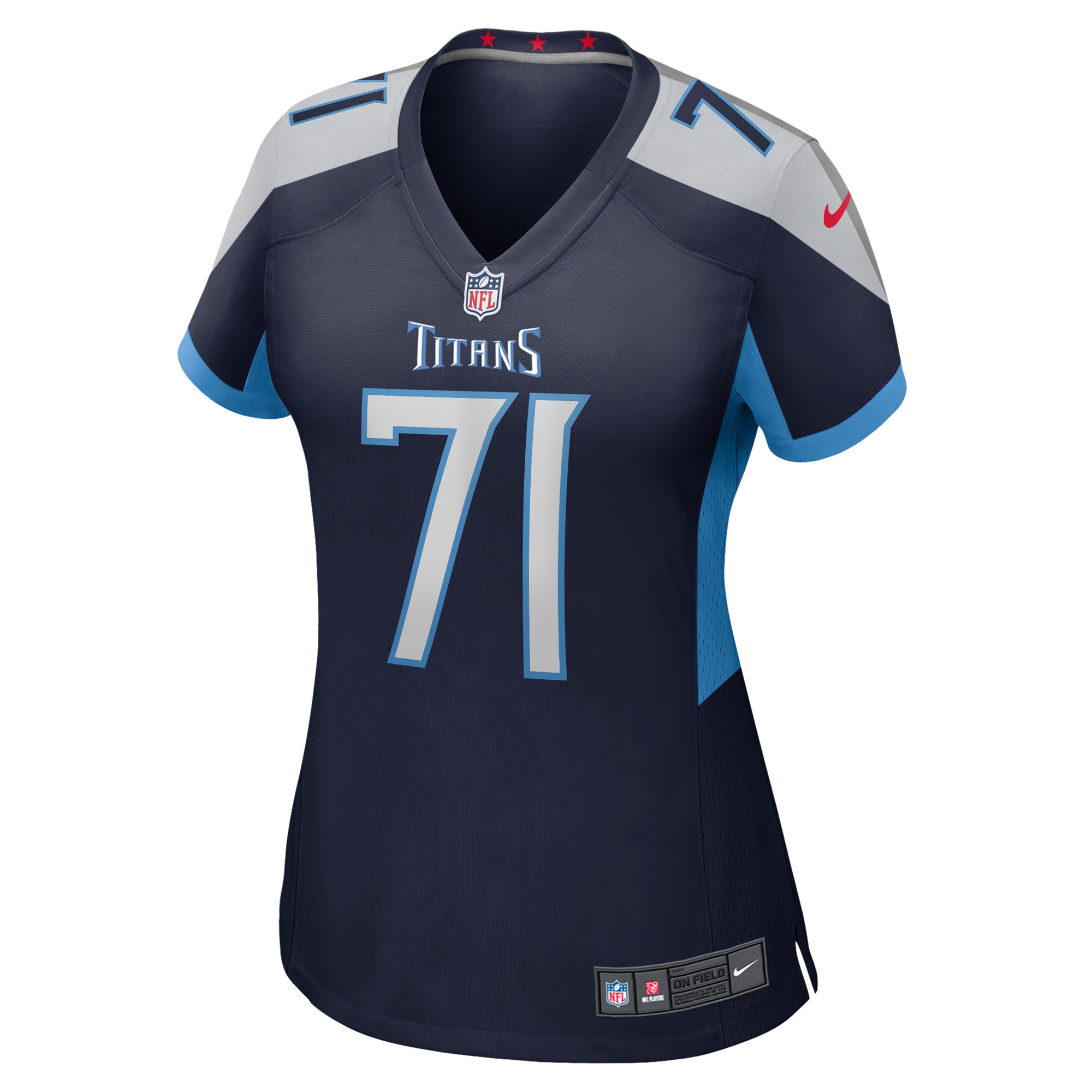 Women's Tennessee Titans Dennis Daley Nike Navy Game Player Jersey