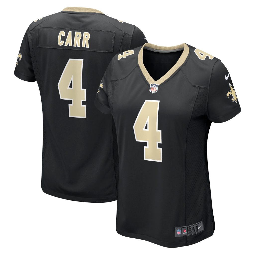 Women's New Orleans Saints Derek Carr Nike Black Game Jersey
