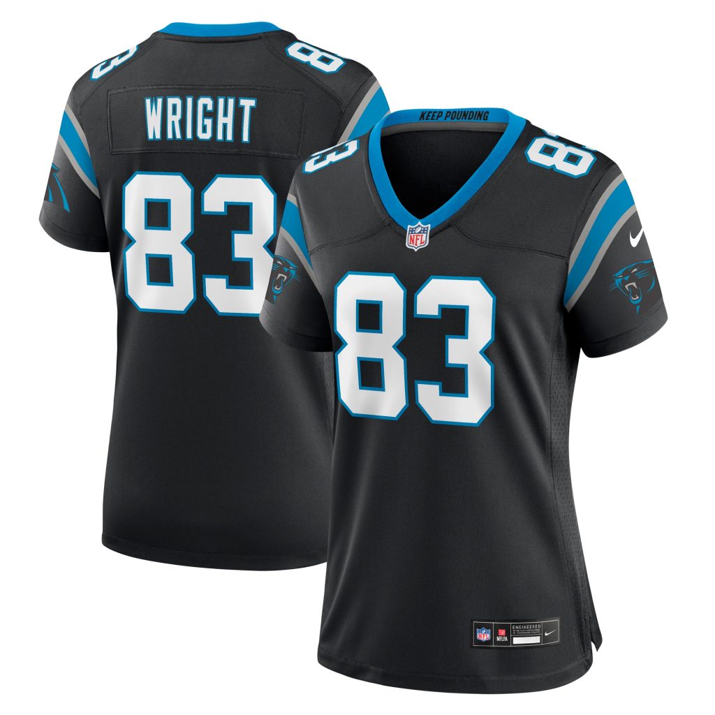 Women's Carolina Panthers Derek Wright Nike Black Team Game Jersey
