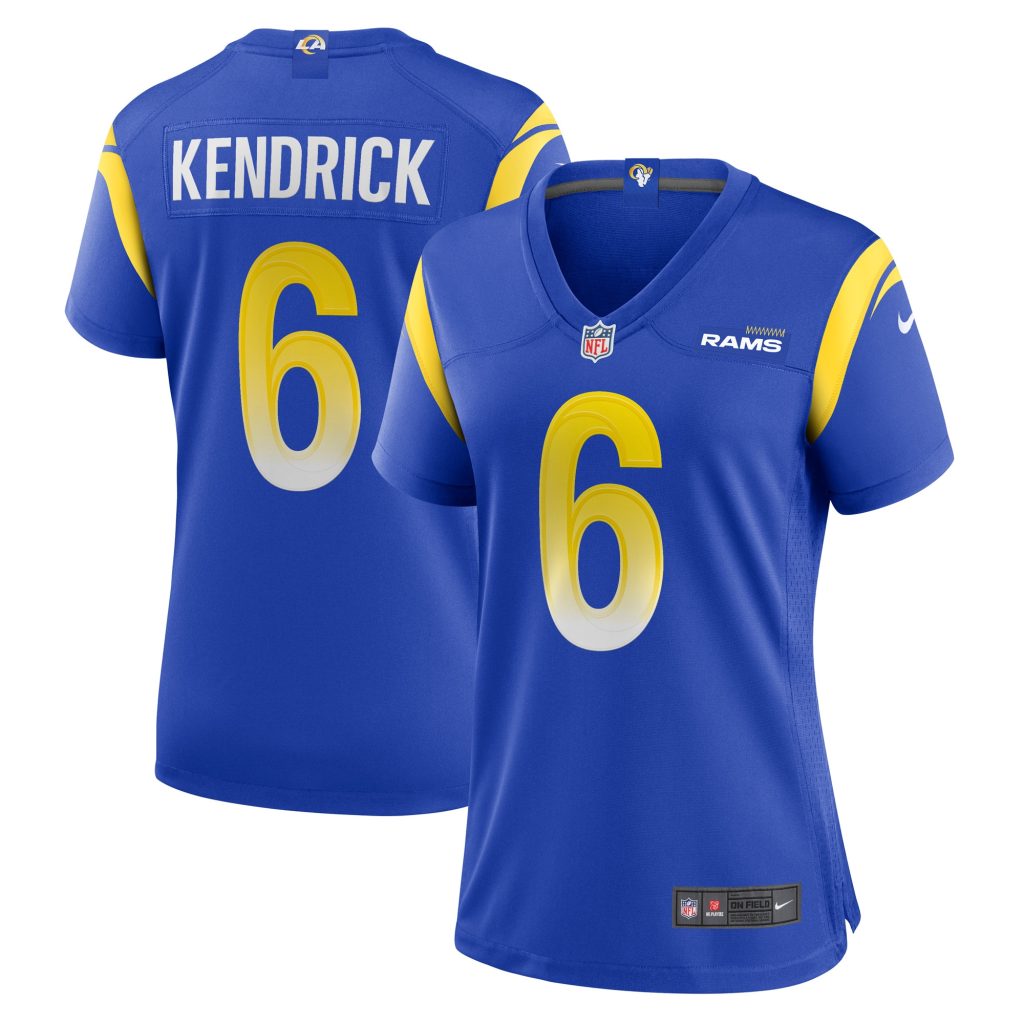 Women's Los Angeles Rams Derion Kendrick Nike Royal Game Player Jersey