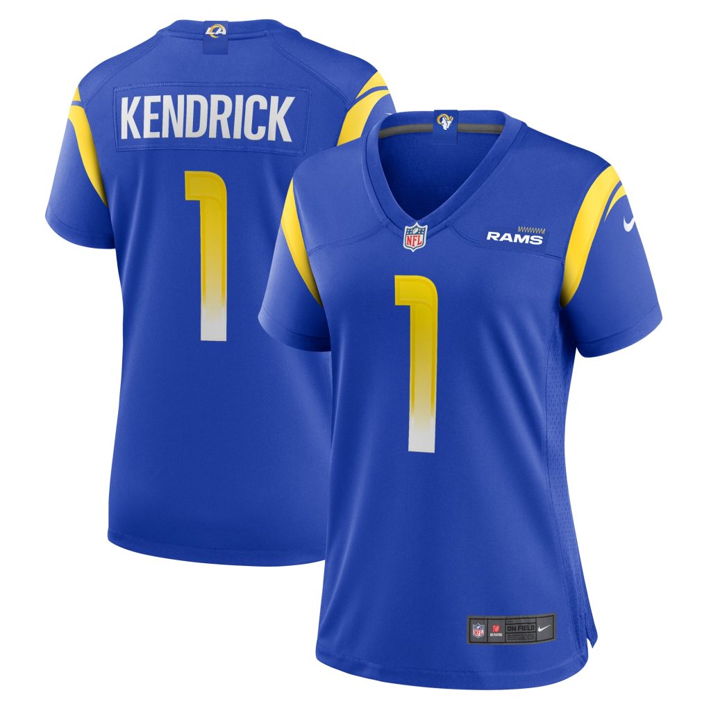 Women's Los Angeles Rams Derion Kendrick Nike Royal Home Game Jersey