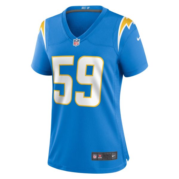 Women's Los Angeles Chargers Derrek Tuszka Nike Powder Blue Home Game Player Jersey
