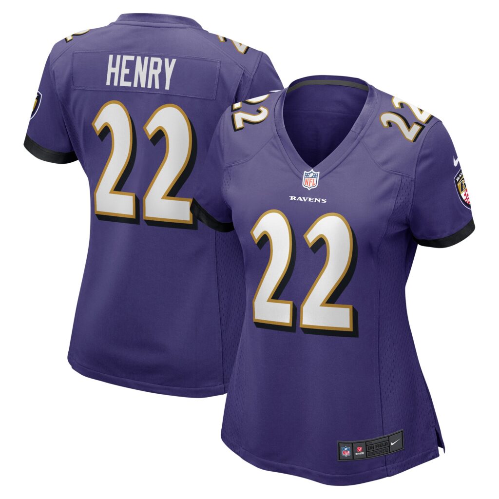Derrick Henry Baltimore Ravens Nike Women's Game Player Jersey - Purple