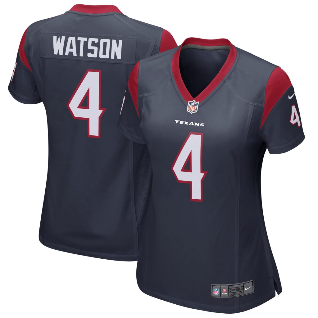 Women's Houston Texans Deshaun Watson Nike Navy Game Player Jersey