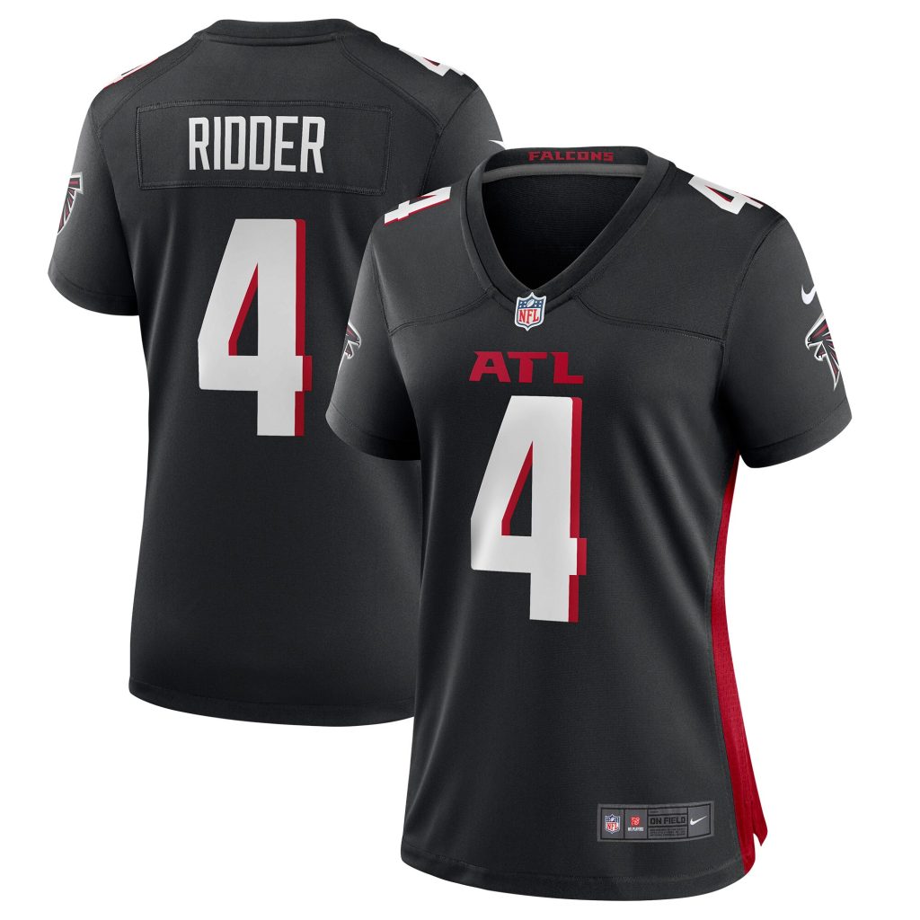 Women's Atlanta Falcons Desmond Ridder Nike Black Player Game Jersey