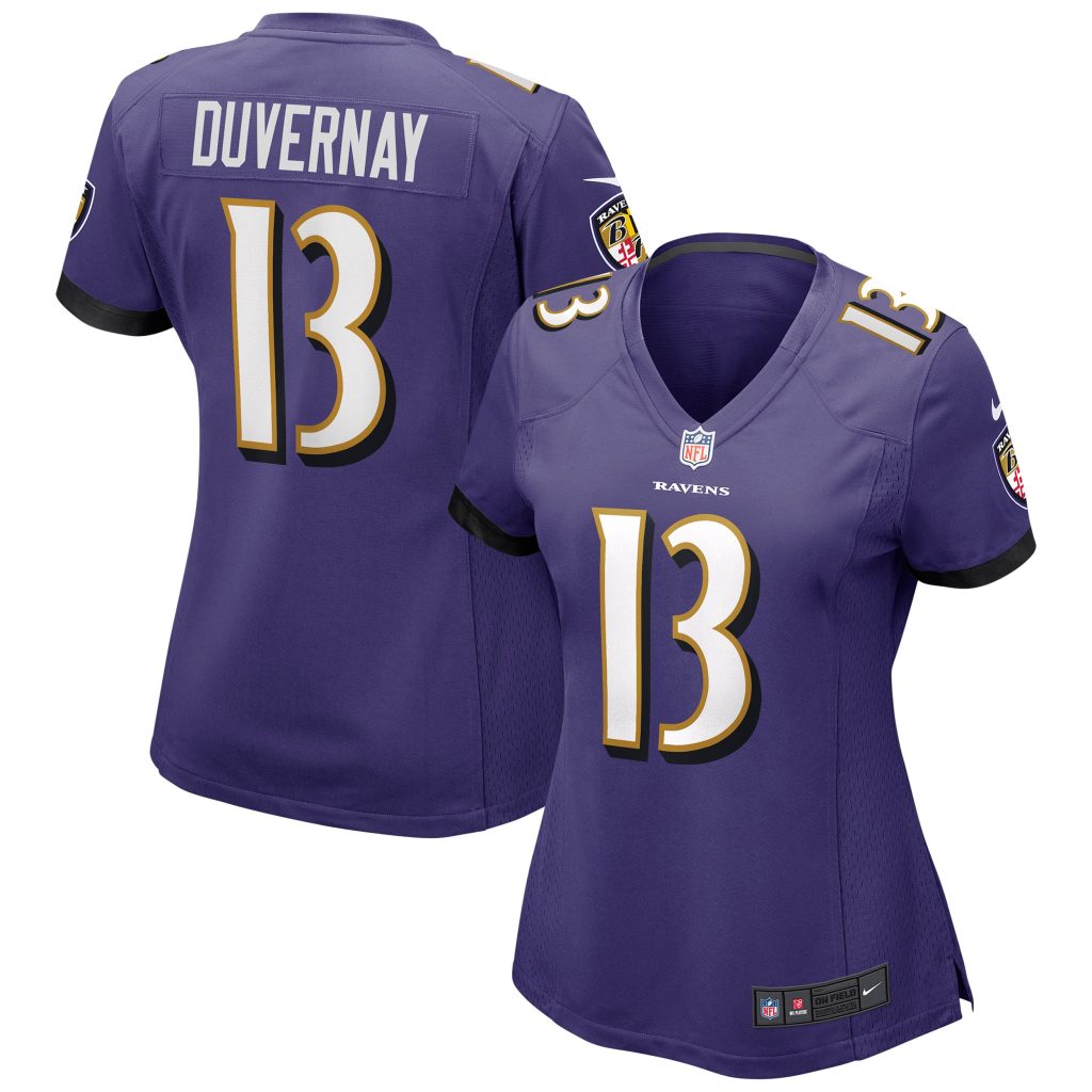 Women's Baltimore Ravens Devin Duvernay Nike Purple Game Jersey