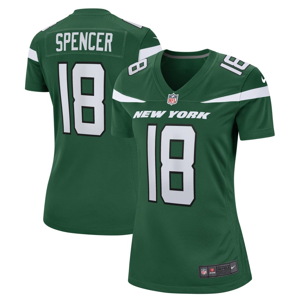 Women's New York Jets Diontae Spencer Nike Gotham Green Game Player Jersey