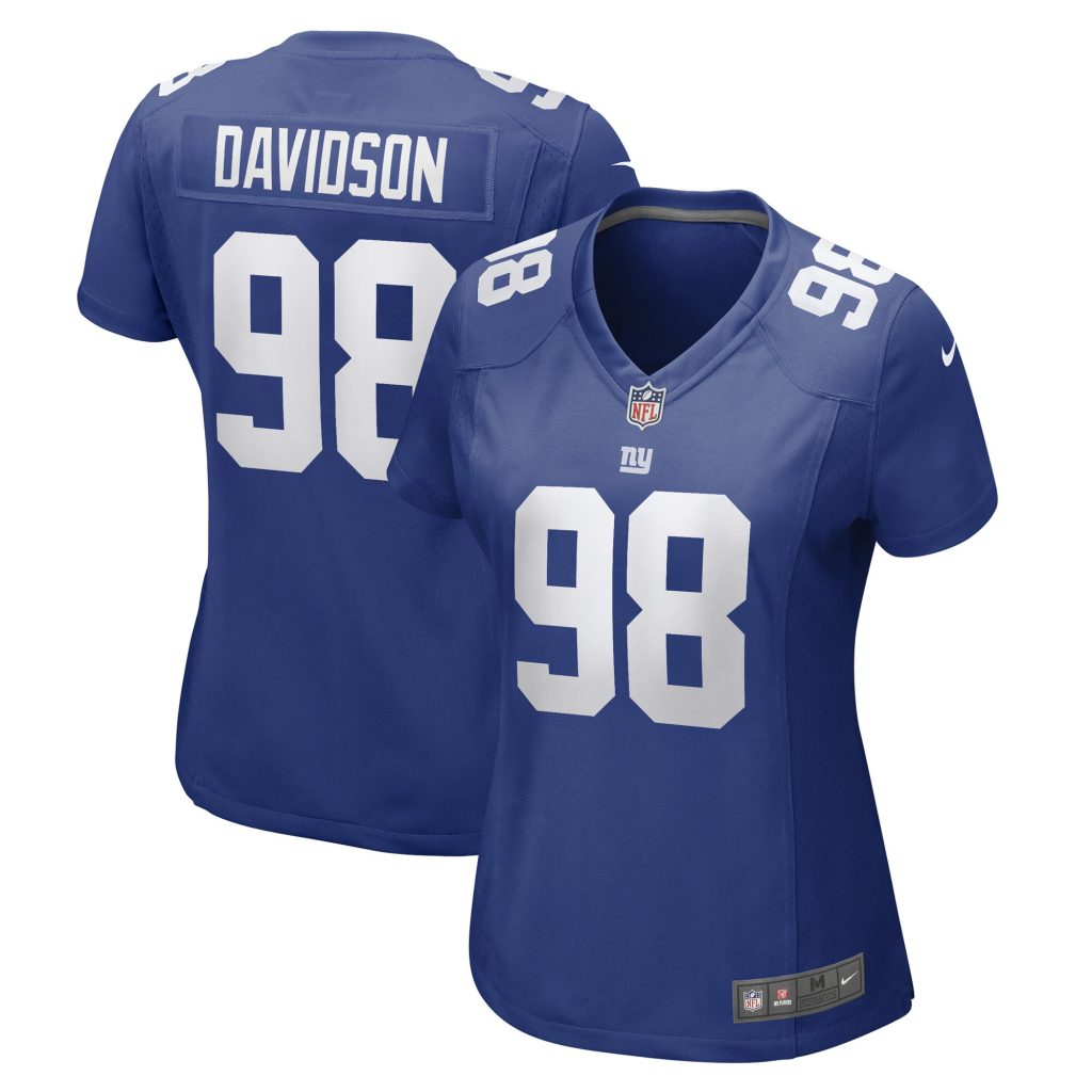 Women's New York Giants D.J. Davidson Nike Royal Game Player Jersey
