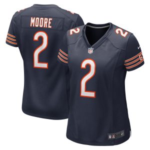 Women's Chicago Bears D.J. Moore Nike Navy Game Jersey