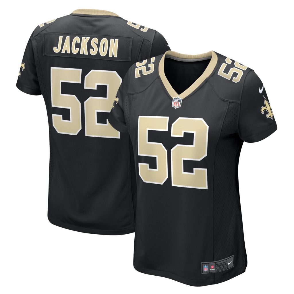 Women's New Orleans Saints D'Marco Jackson Nike Black Game Player Jersey