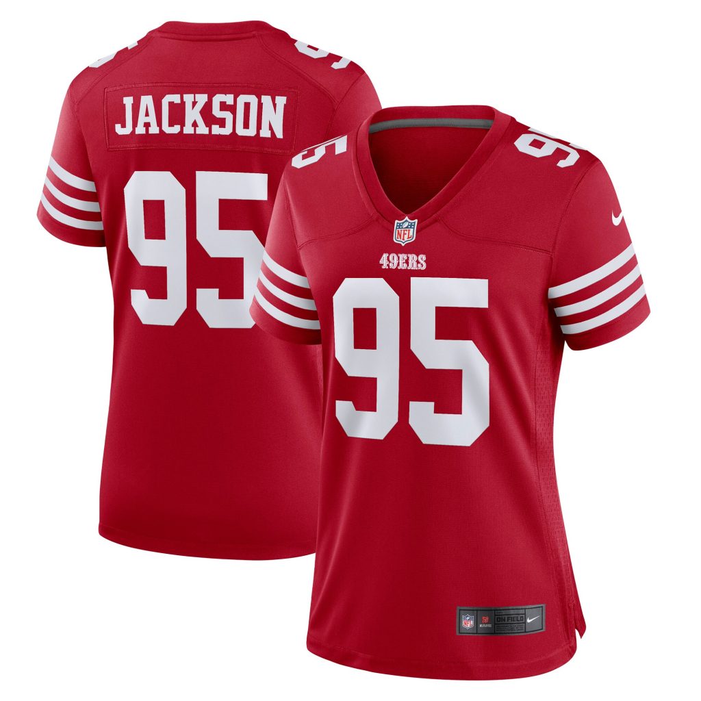 Women's San Francisco 49ers Drake Jackson Nike Scarlet Game Player Jersey