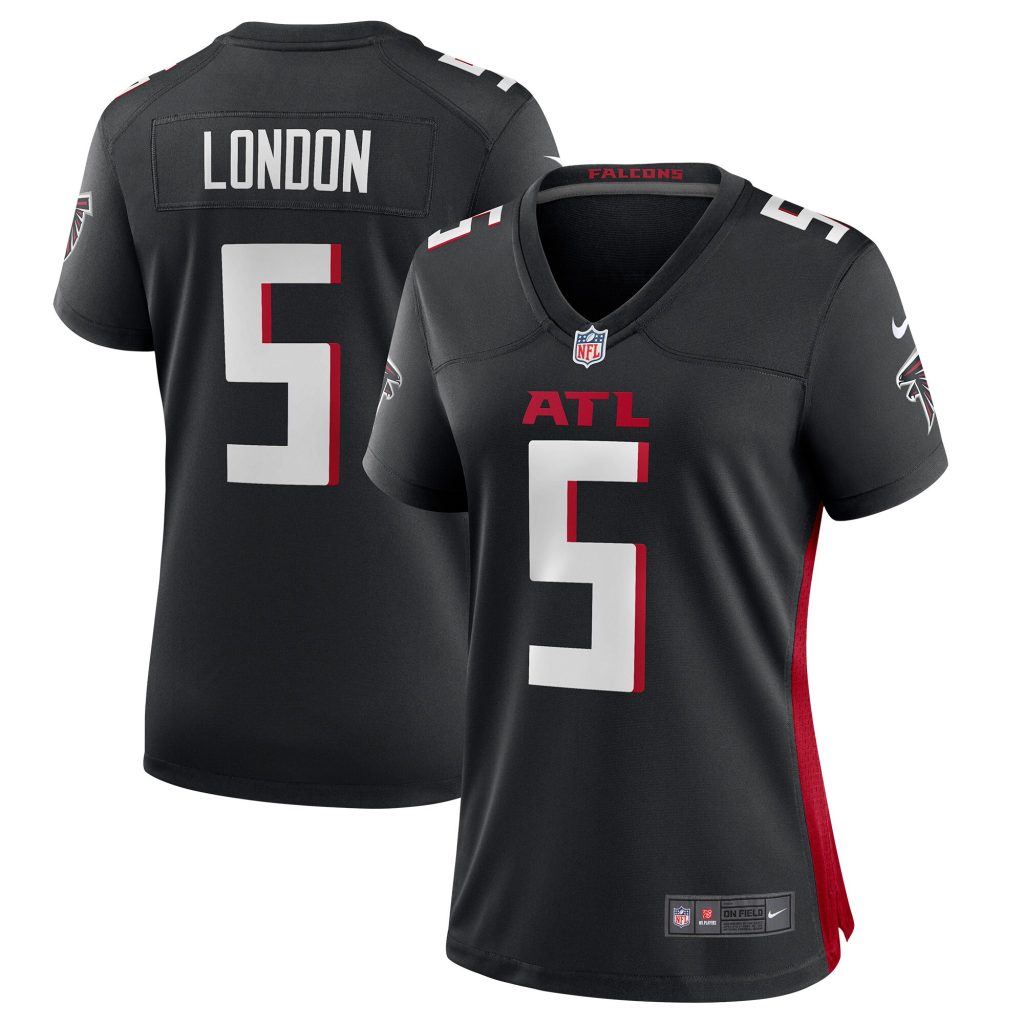 Women's Atlanta Falcons Drake London Nike Black Player Game Jersey