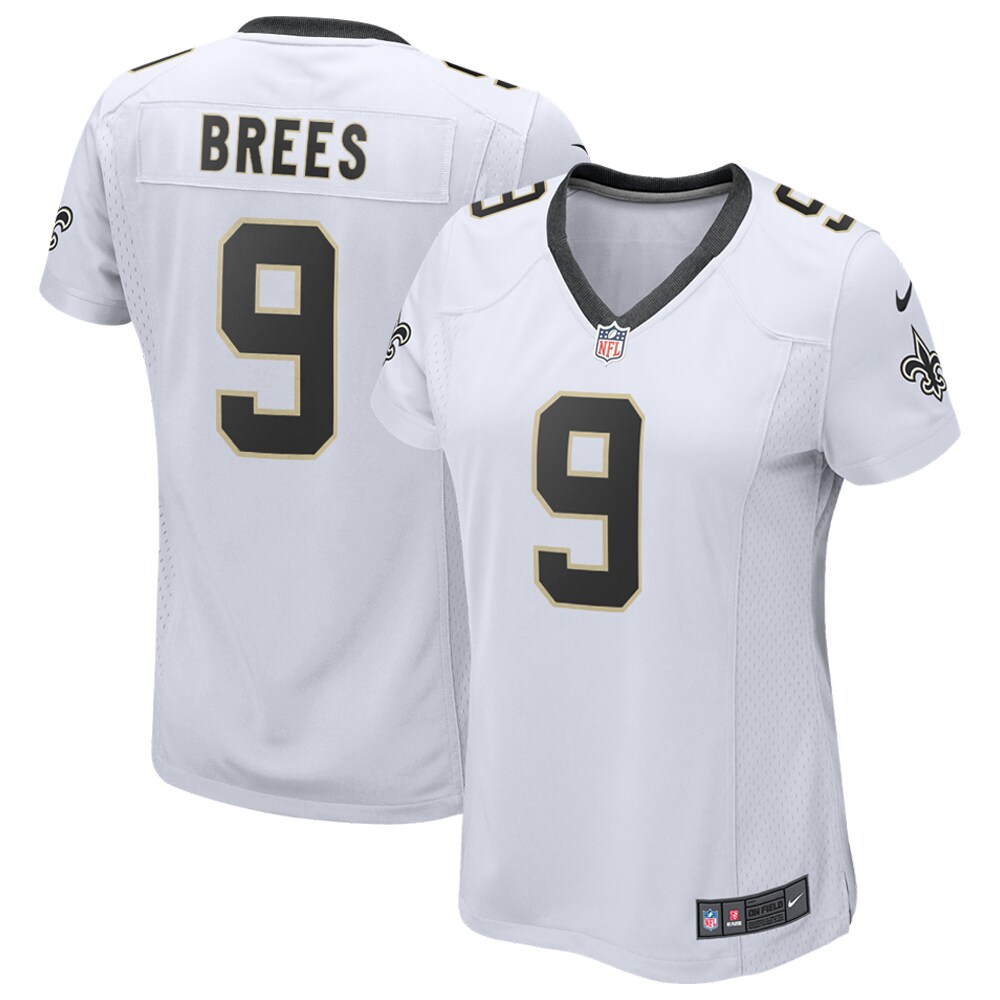 Women's Nike Drew Brees White New Orleans Saints Game Player Jersey