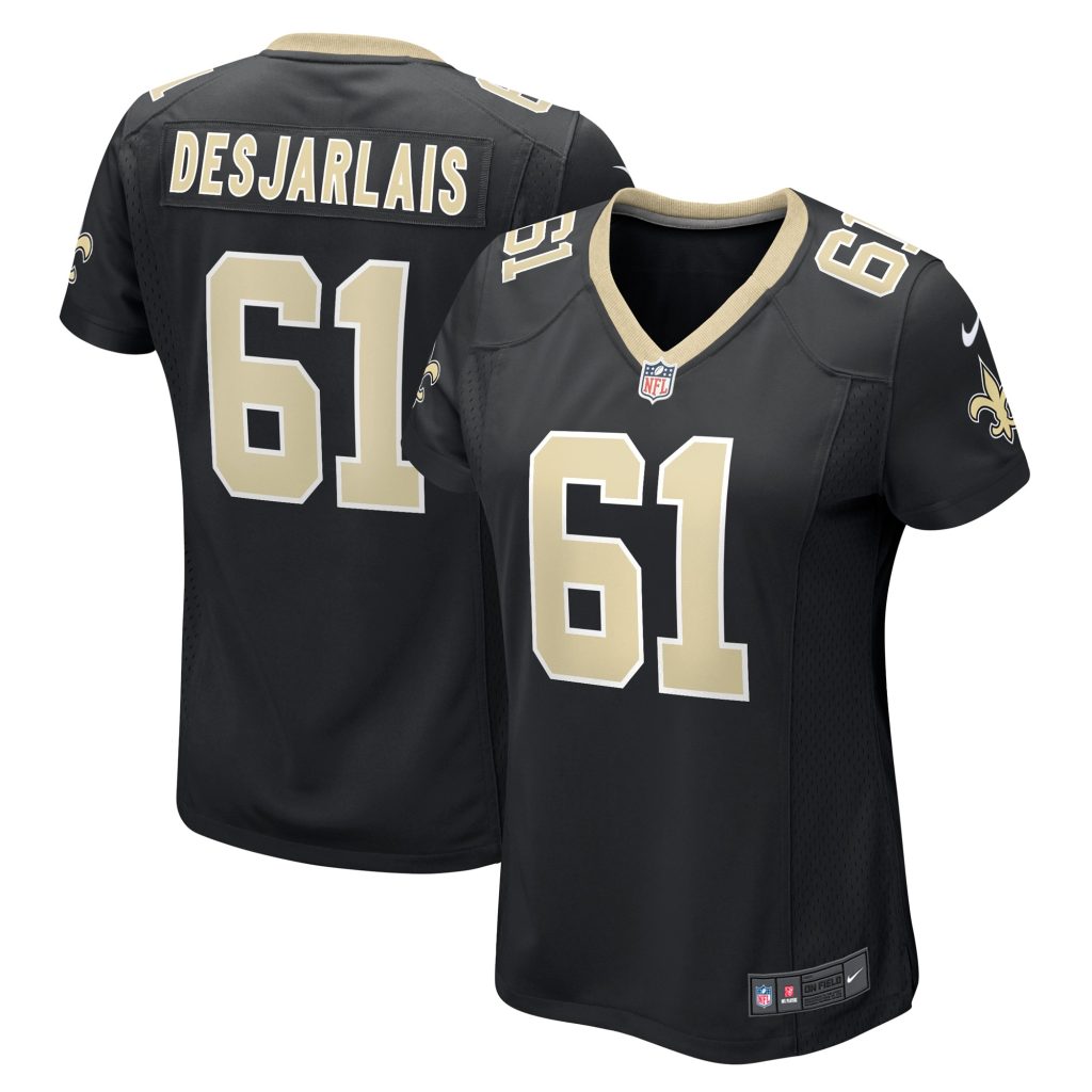 Women's New Orleans Saints Drew Desjarlais Nike Black Game Player Jersey