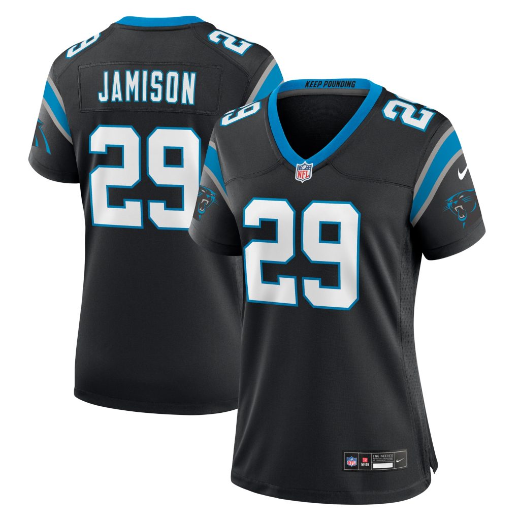 D'Shawn Jamison Carolina Panthers Nike Women's Team Game Jersey -  Black