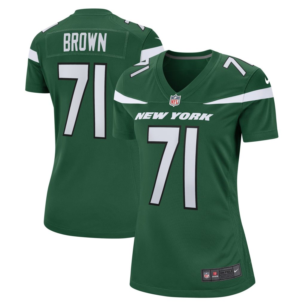 Women's New York Jets Duane Brown Nike Gotham Green Game Player Jersey