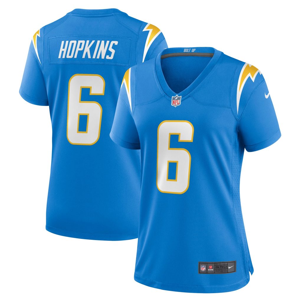 Women's Los Angeles Chargers Dustin Hopkins Nike Powder Blue Game Jersey