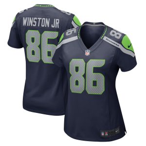 Women's Seattle Seahawks Easop Winston Jr. Nike College Navy Home Game Player Jersey