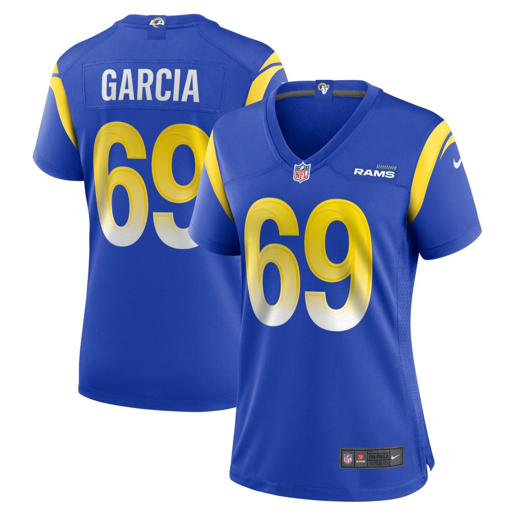 Women's Los Angeles Rams Elijah Garcia Nike Royal Game Player Jersey