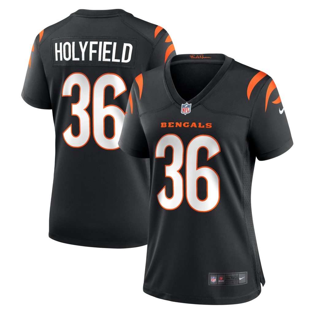 Women's Cincinnati Bengals Elijah Holyfield Nike Black Game Player Jersey