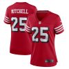 Women's San Francisco 49ers Elijah Mitchell Nike Scarlet Alternate Team Game Jersey