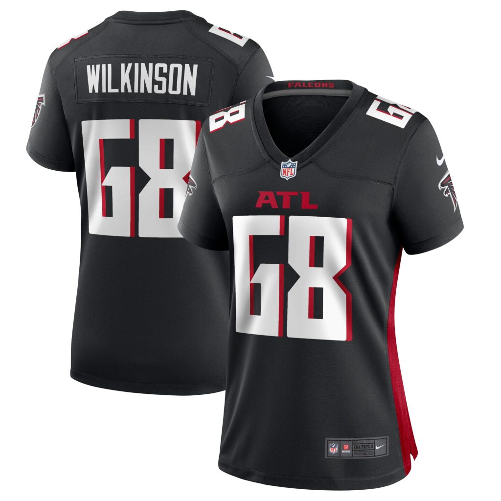 Women's Atlanta Falcons Elijah Wilkinson Nike Black Game Jersey