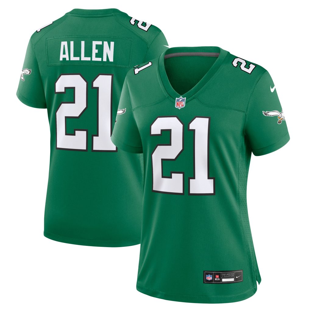 Eric Allen Philadelphia Eagles Nike Women's Alternate Game Jersey - Kelly Green