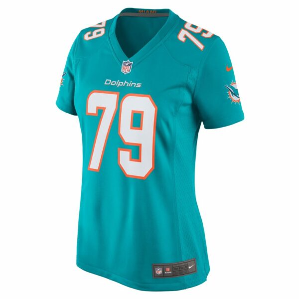Women's Miami Dolphins Eric Fisher Nike Aqua Home Game Player Jersey