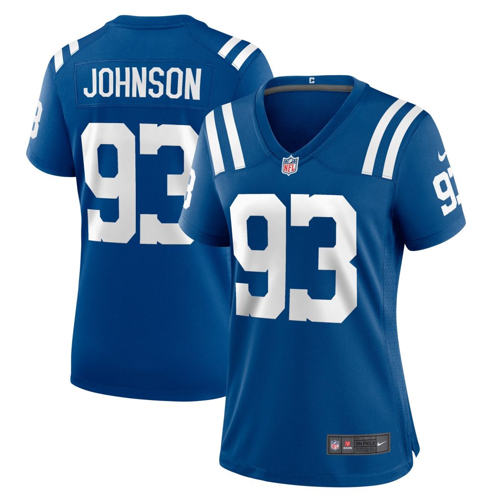 Women's Indianapolis Colts Eric Johnson Nike Royal Player Game Jersey