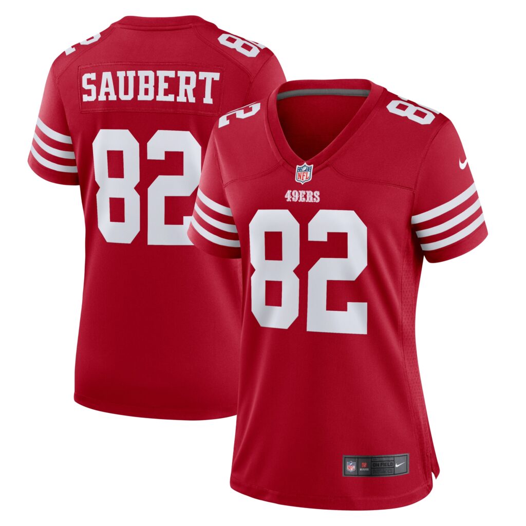 Eric Saubert San Francisco 49ers Nike Women's Team Game Jersey -  Scarlet