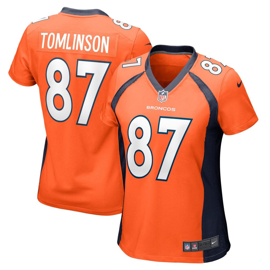 Women's Denver Broncos Eric Tomlinson Nike Orange Game Player Jersey
