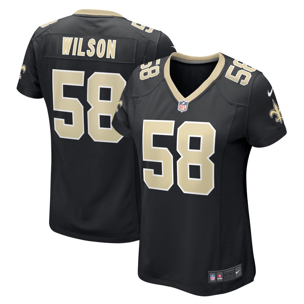 Women's New Orleans Saints Eric Wilson Nike Black Game Player Jersey