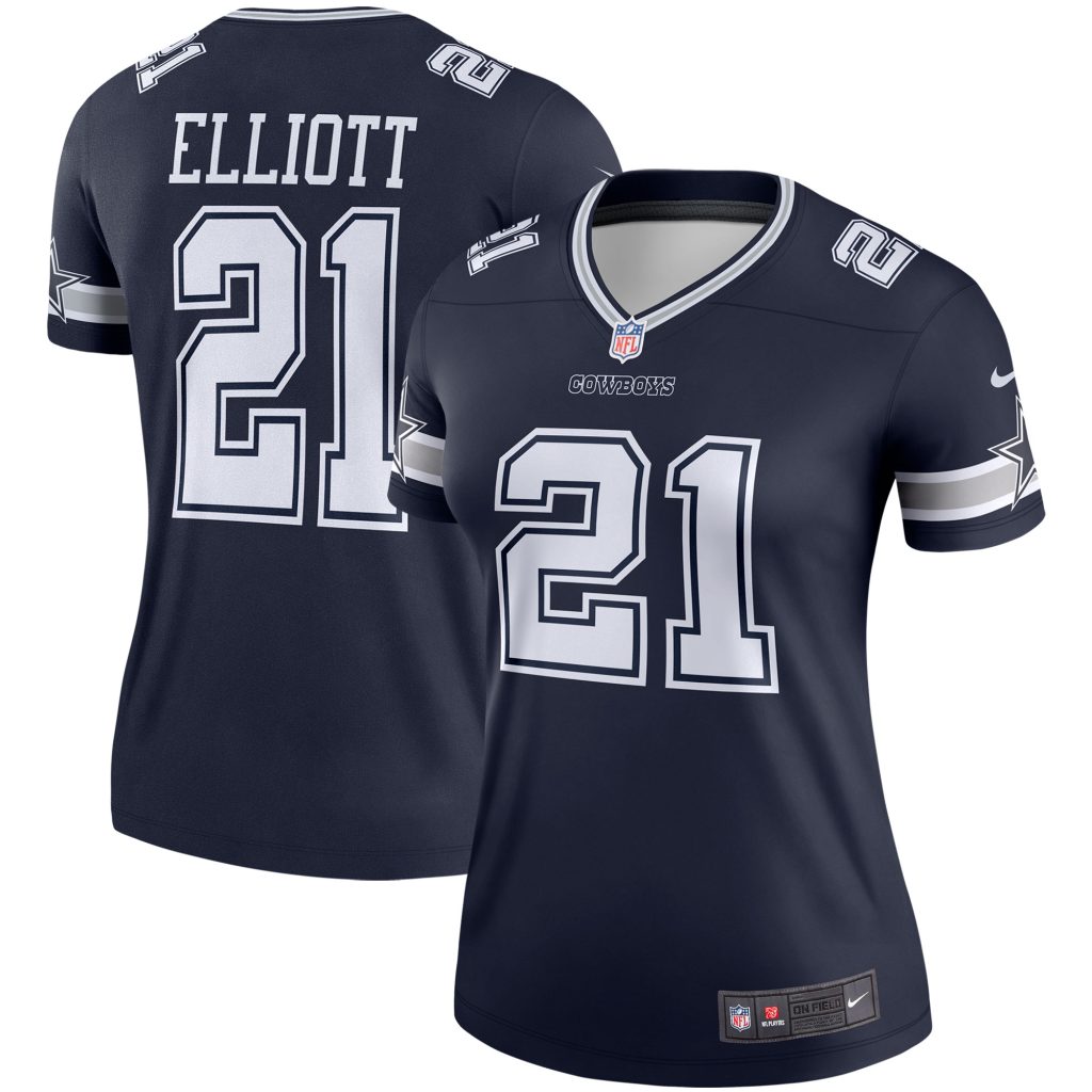 Women's Dallas Cowboys Ezekiel Elliott Nike Navy Legend Player Jersey