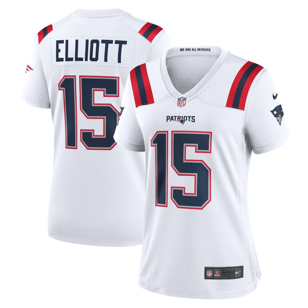 Ezekiel Elliott New England Patriots Nike Women's Game Player Jersey - White