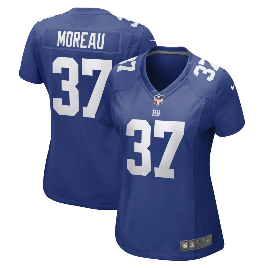Women's New York Giants Fabian Moreau Nike Royal Game Player Jersey