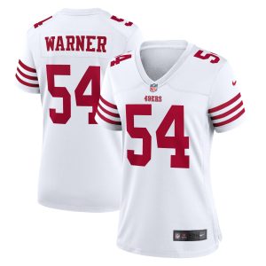 Women's San Francisco 49ers Fred Warner Nike White Game Player Jersey