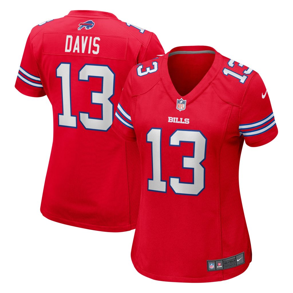 Women's Buffalo Bills Gabe Davis Nike Red Alternate Game Jersey