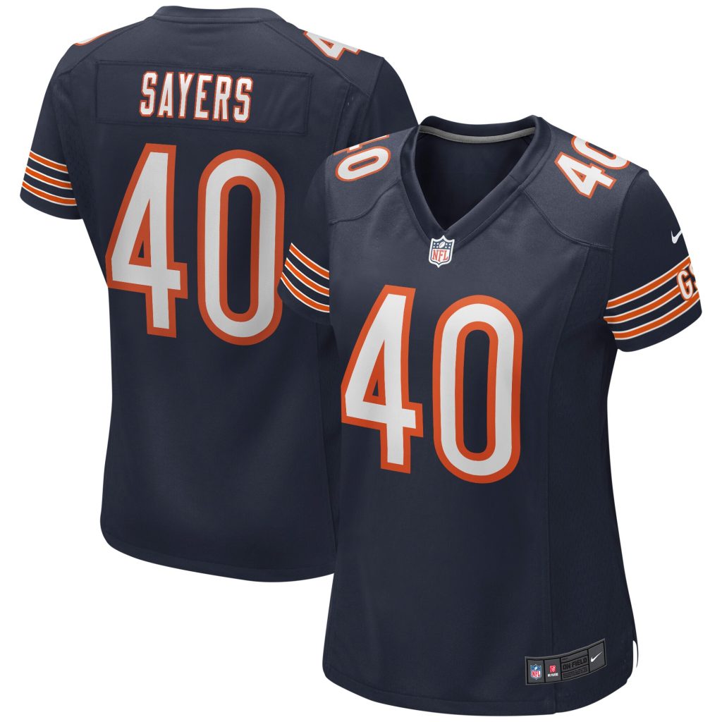 Women's Chicago Bears Gale Sayers Nike Navy Game Retired Player Jersey