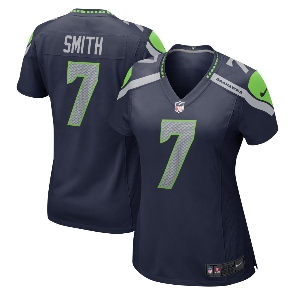 Women's Seattle Seahawks Geno Smith Nike College Navy Game Jersey