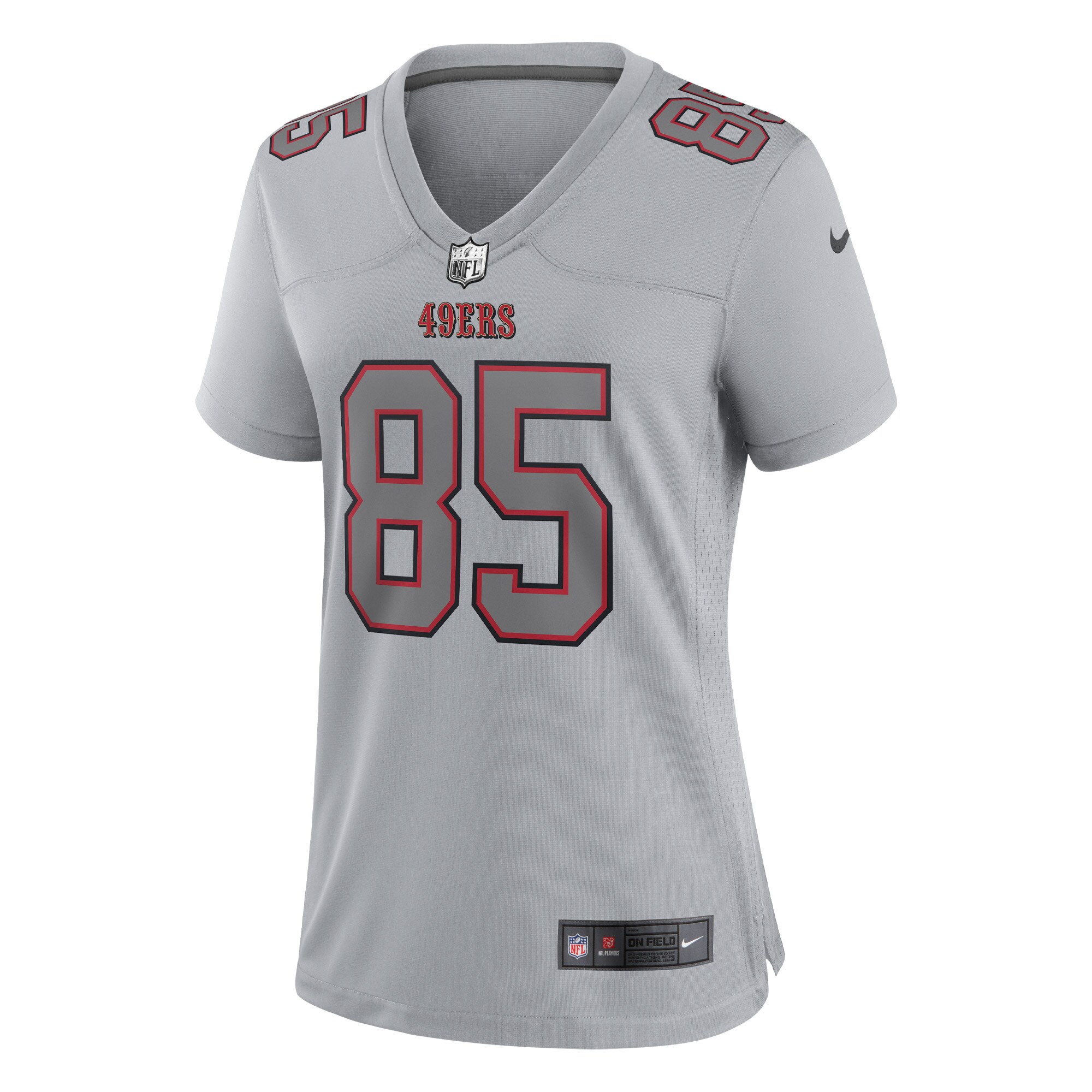 Women's San Francisco 49ers George Kittle Nike Gray Atmosphere Fashion ...