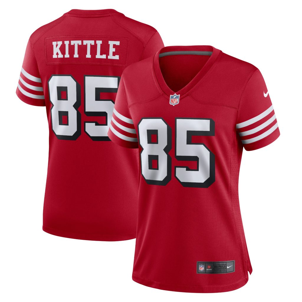 George Kittle San Francisco 49ers Nike Women's Alternate Player Game Jersey - Red