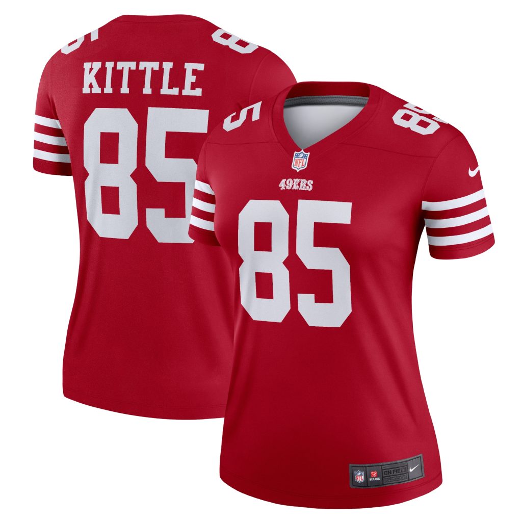 Women's San Francisco 49ers George Kittle Nike Scarlet Legend Jersey