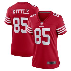 Women's San Francisco 49ers George Kittle Nike Scarlet Team Game Player Jersey