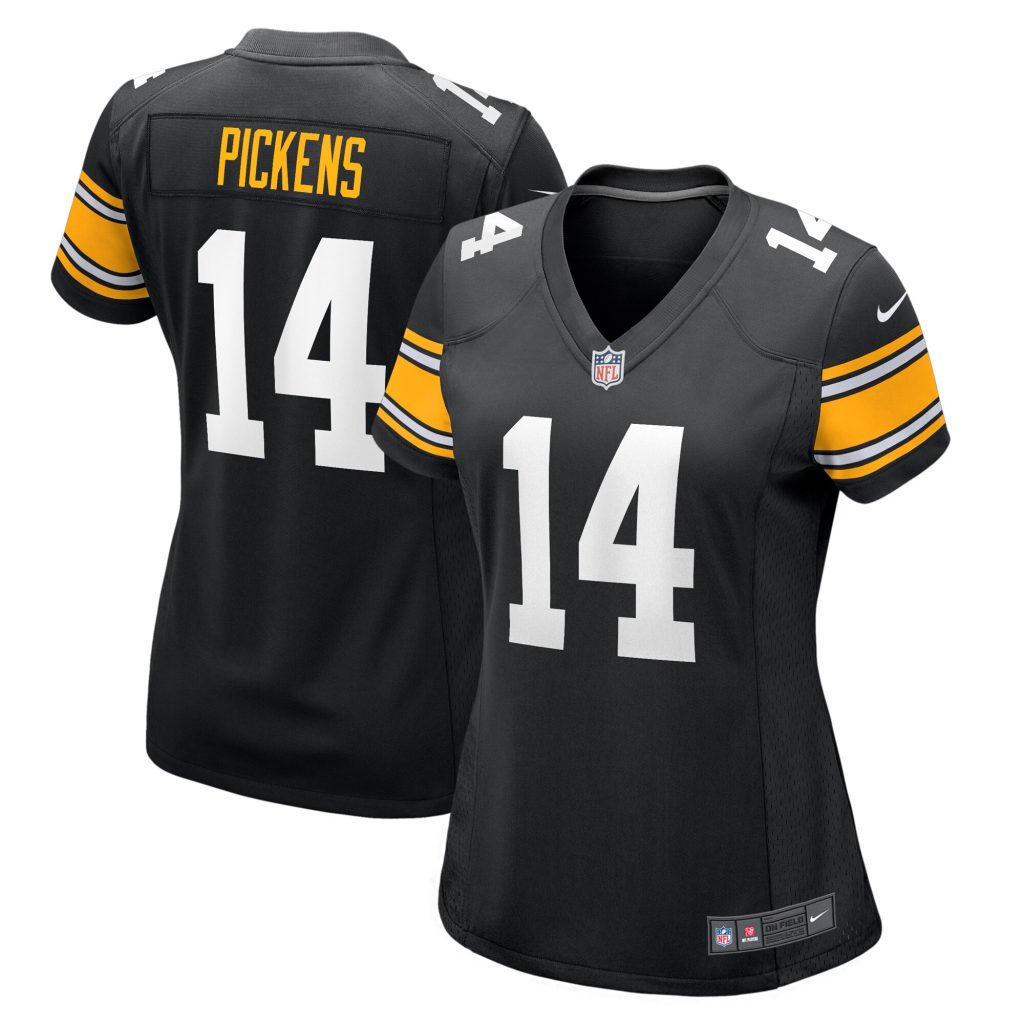 Women's Pittsburgh Steelers George Pickens Nike Black Alternate Game Player Jersey