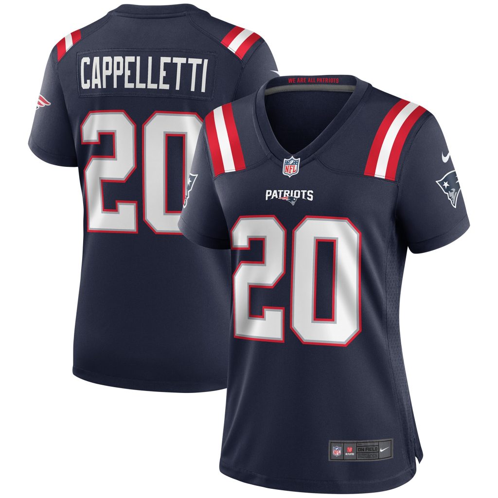 Women's New England Patriots Gino Cappelletti Nike Navy Game Retired Player Jersey