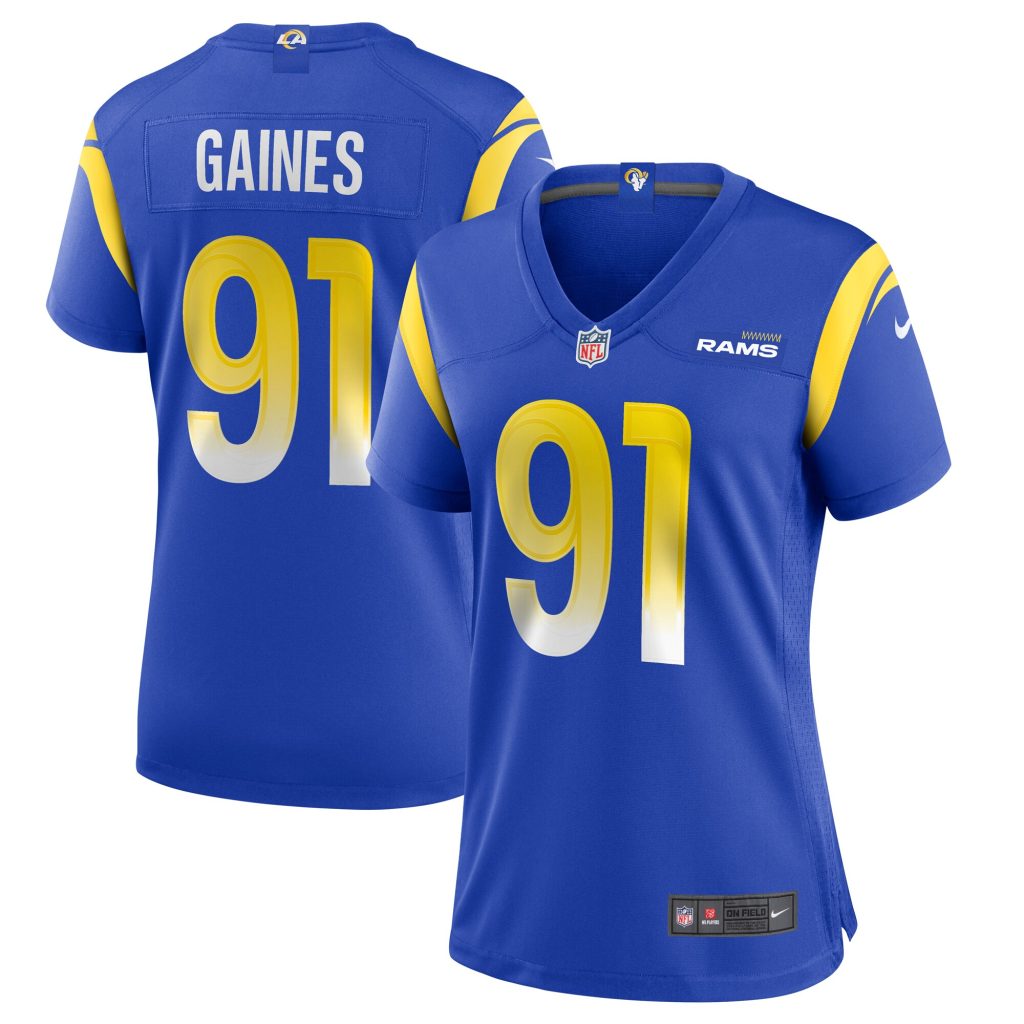 Women's Los Angeles Rams Greg Gaines Nike Royal Game Jersey