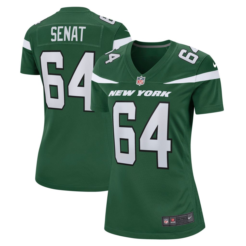 Women's New York Jets Greg Senat Nike Gotham Green Game Player Jersey
